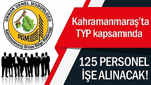 Kahramanmaraş’ta TYP kapsamında 125 personel işe alınacak!