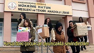 Kırsaldaki çocukları oyuncakla sevindirdiler