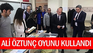 Öztunç oyunu kullandı