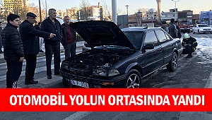 Seyir Halindeki Otomobil Yandı