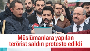 Terörist saldırı protesto edildi