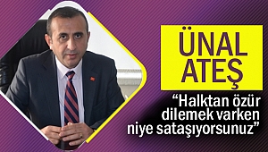 Ünal Ateş; “Halktan özür dilemek varken niye sataşıyorsunuz”