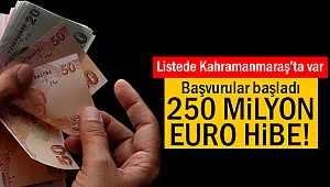250 milyon avroluk destek için başvurular başladı!