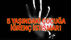 5 yaşındaki çocuğa iğrenç istismar!