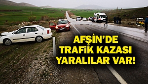 Afşin’de trafik kazası; 3 yaralı!