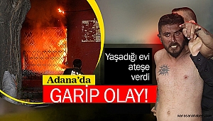 Ailesiyle tartıştı evi ateşe verip, kendisini içeri kapattı