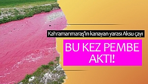 Aksu çayı bu kez pembe aktı!