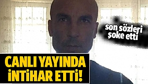 Canlı yayında intihar etti