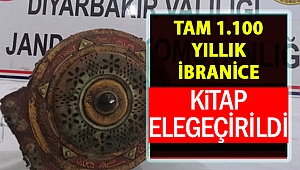 Diyarbakır'da bin 100 yıllık İbranice kitap ele geçirildi