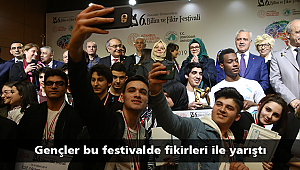 Gençler bu festivalde fikirleri ile yarıştı