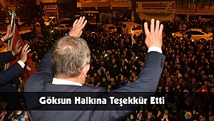 BAŞKAN AYDIN GÖKSUN HALKINA TEŞEKKÜR ETTİ