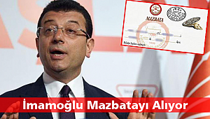 İmamoğlu Mazbatayı Alıyor