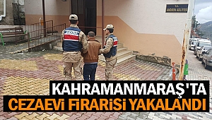 Kahramanmaraş’ta cezaevi firarisi yakalandı