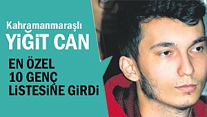 Kahramanmaraşlı öğrenci, en özel 10 genç listesine girdi