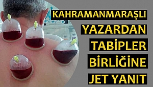 Kahramanmaraşlı Yazardan Tabipler Birliğine Jet Yanıt