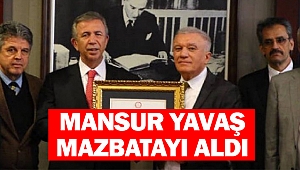 Mansur Yavaş Mazbatasını Aldı