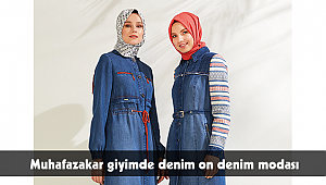 Muhafazakar giyimde denim on denim modası