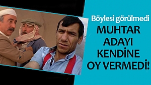 Muhtar adayı kendisine bile oy atmayınca sıfır oy aldı