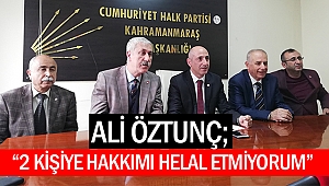 Öztunç; “2 kişiye hakkımı helal etmiyorum”