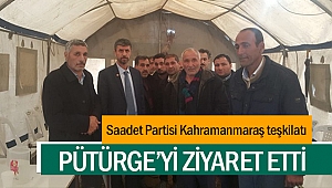 Saadet Partisi Kahramanmaraş teşkilatı Pütürge’yi ziyaret etti