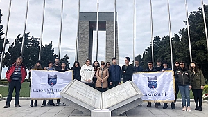 Sanko öğrencilerini Çanakkale'ye götürdü.