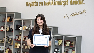 Sanko öğrencisi Azra'ya büyük ödül!