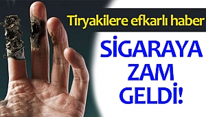 Sigaraya zam geldi
