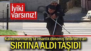 Sırtında taşıdı!