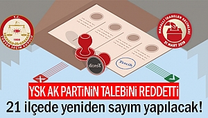 YSK AK Parti'nin talebini reddetti!