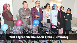 Yurt Öğrencilerimizden Örnek Davranış
