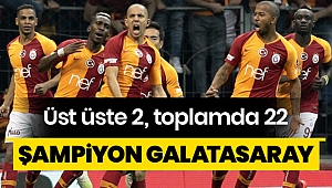 22. kez en büyük Galatasaray!