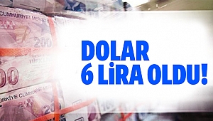 Dolar 9 ay sonra ilk kez 6 lirayı geçti