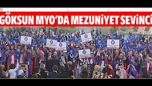 Göksun MYO'da mezuniyet sevinci