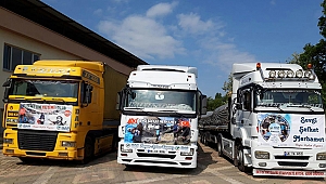 İSAR'da tırlarla yardım!