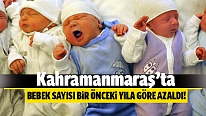 Kahramanmaraş’ta canlı doğan bebek sayısı bir önceki yıla göre azaldı!