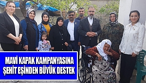 Mavi Kapak Kampanyasına Şehit Eşinden Büyük Destek