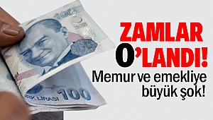 Memur ve emeklinin zammı sıfırlandı