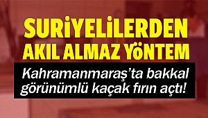 Suriyeliler, bakkal görünümlü kaçak fırın açtı!