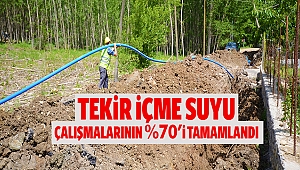 Tekir İçme Suyu Çalışmalarının %70’i Tamamlandı