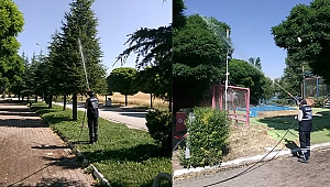 Elbistan’da haşerelerle mücadele devam ediyor