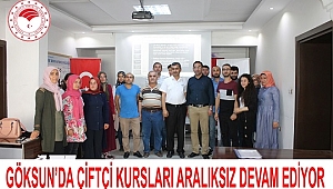 Göksun’da çiftçilere kurs veriliyor