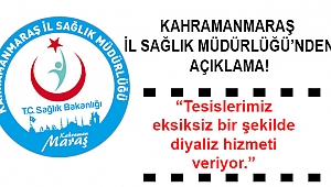 İl Sağlık Müdürlüğü'nden Hemodiyaliz açıklaması