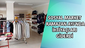 Sosyal market ihtiyaç sahibi vatandaşa can suyu oldu
