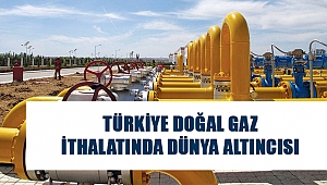 Türkiye Doğal Gaz İthalatında Dünya Altıncısı