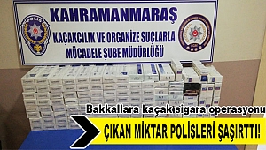 Bakkallara kaçak sigara operasyonu