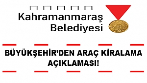 Büyükşehir’den araç kiralama açıklaması