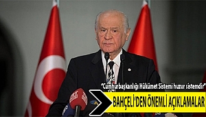 “Cumhurbaşkanlığı Hükümet Sistemi huzur sistemdir”