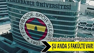 Fenerbahçe Üniversitesi eğitime başlıyor