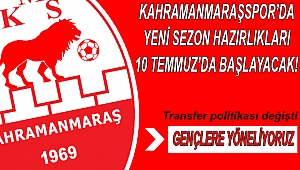 Kahramanmaraşspor 10 Temmuz'da toplanacak