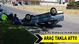 Karacasu Kampüsü mevkiinde trafik kazası